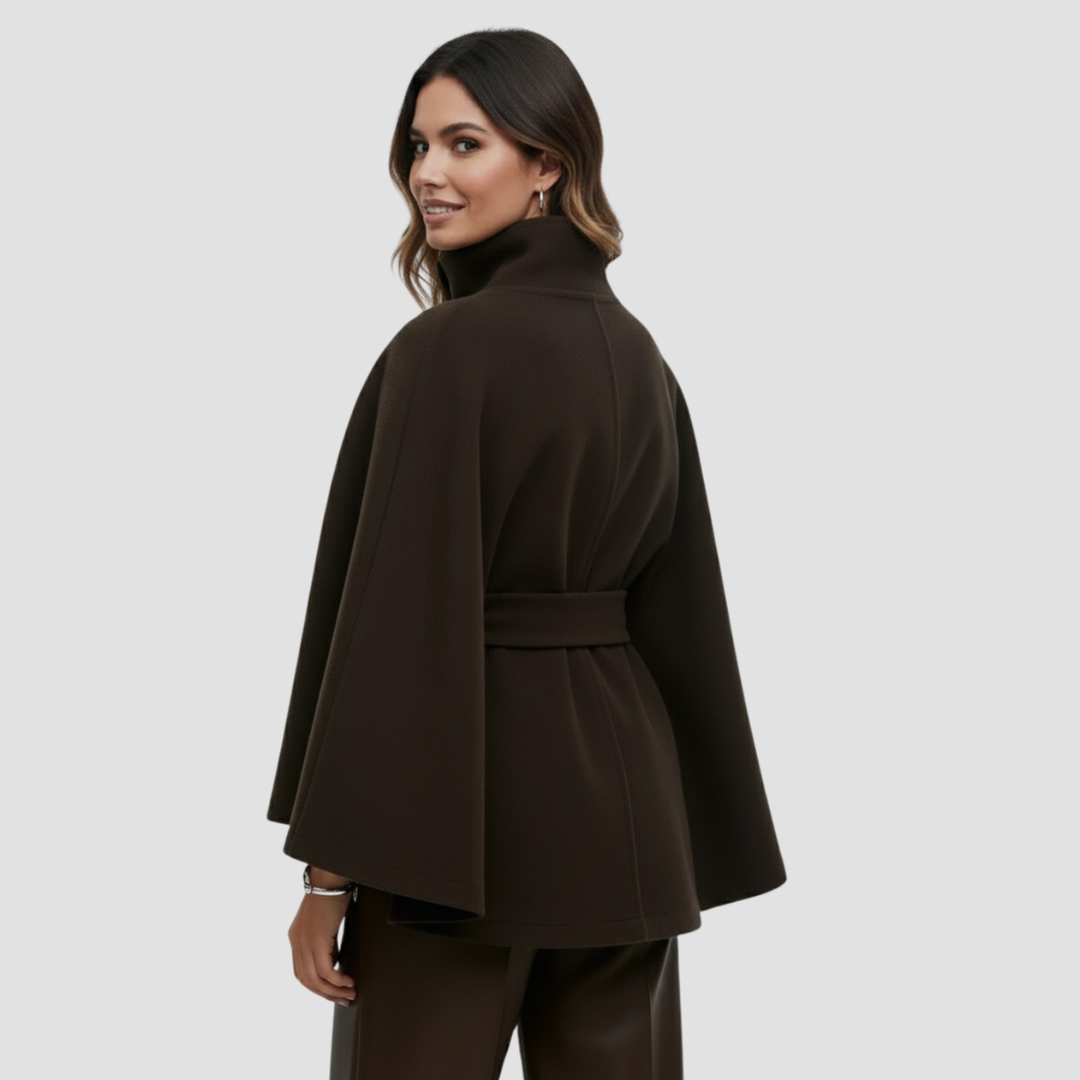 Charlotte | Cape Coat for Women in Wool Blend