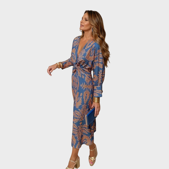 Elegant Midi Evening Dress for Sophisticated Style