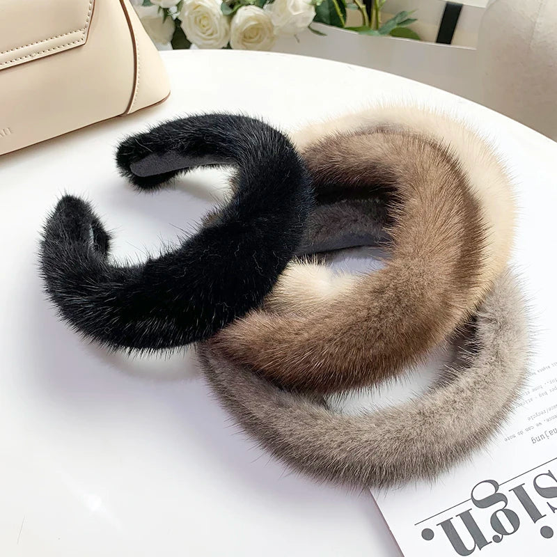 Monarque | Plush Faux Fur Headband