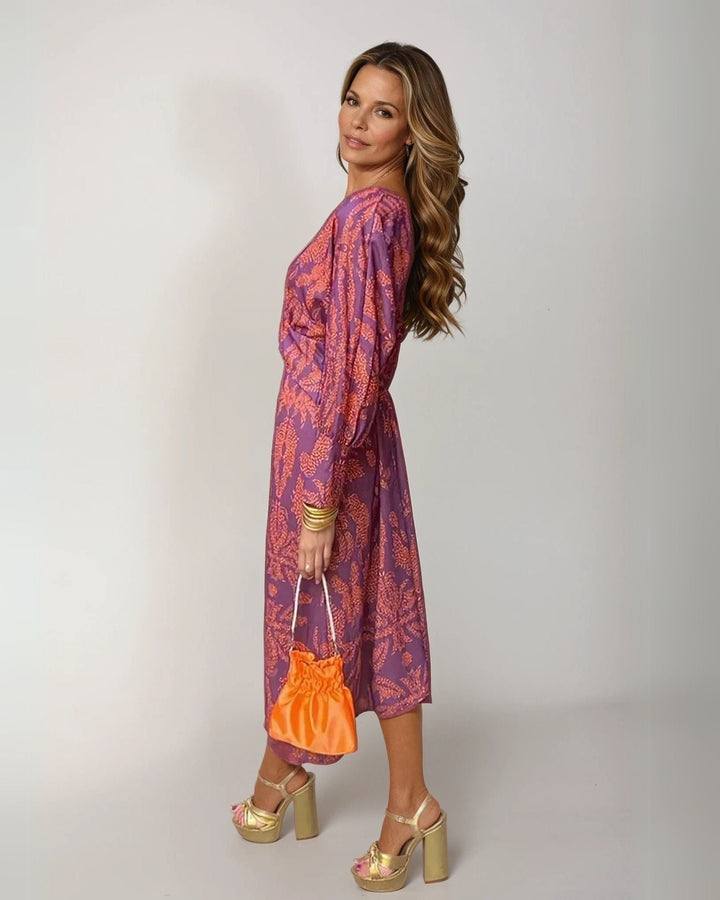 Elegant Midi Evening Dress for Sophisticated Style