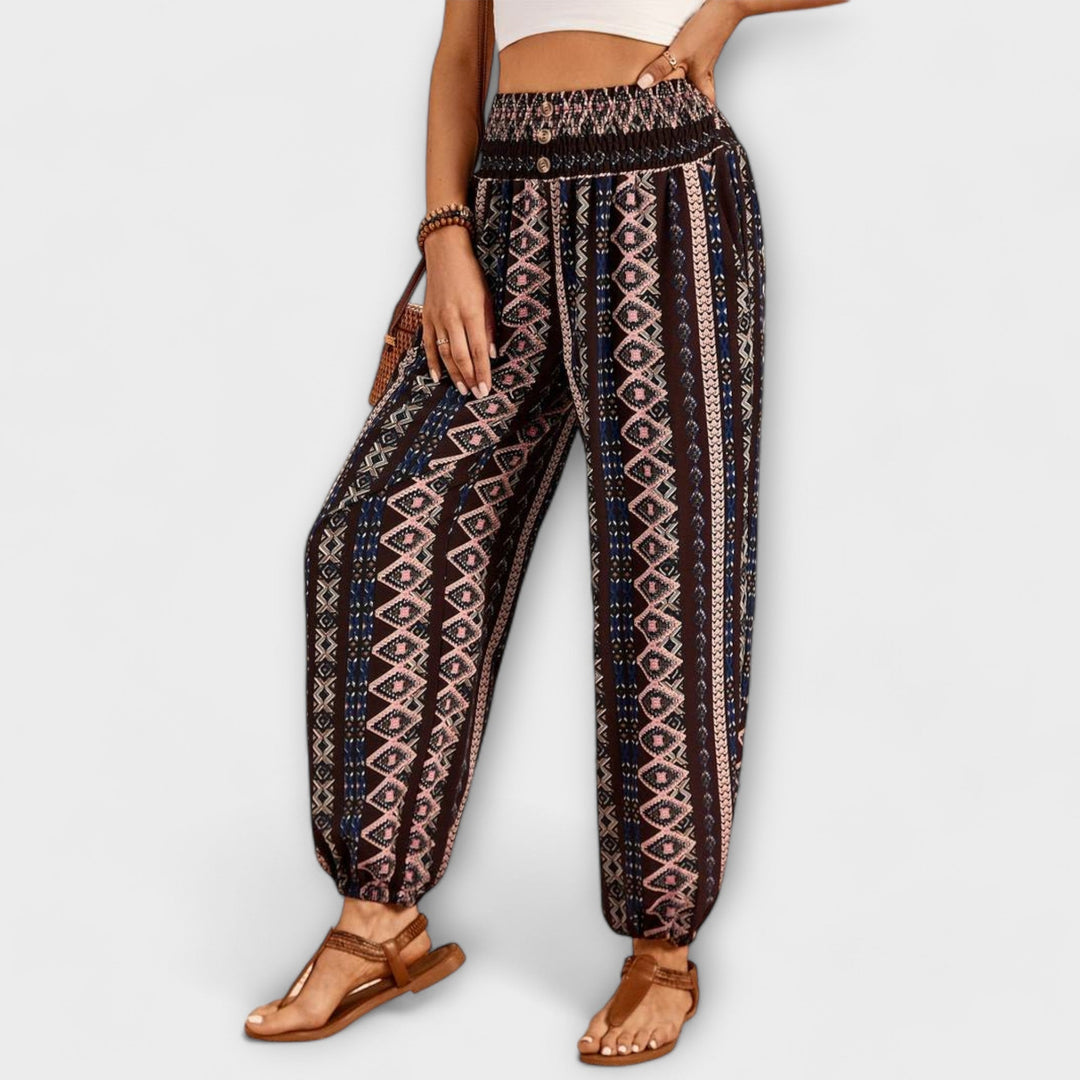 Scarlett – Trousers with Ethnic Print