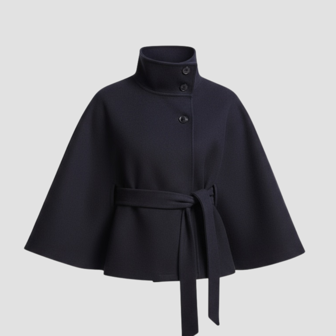 Charlotte | Cape Coat for Women in Wool Blend