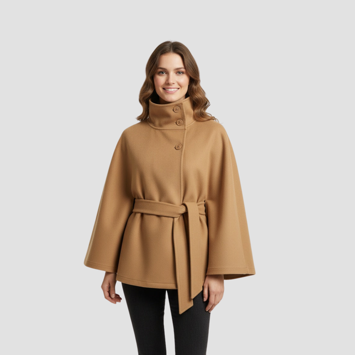 Charlotte | Cape Coat for Women in Wool Blend