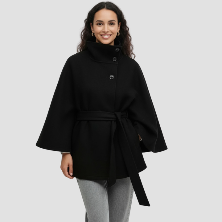 Charlotte | Cape Coat for Women in Wool Blend