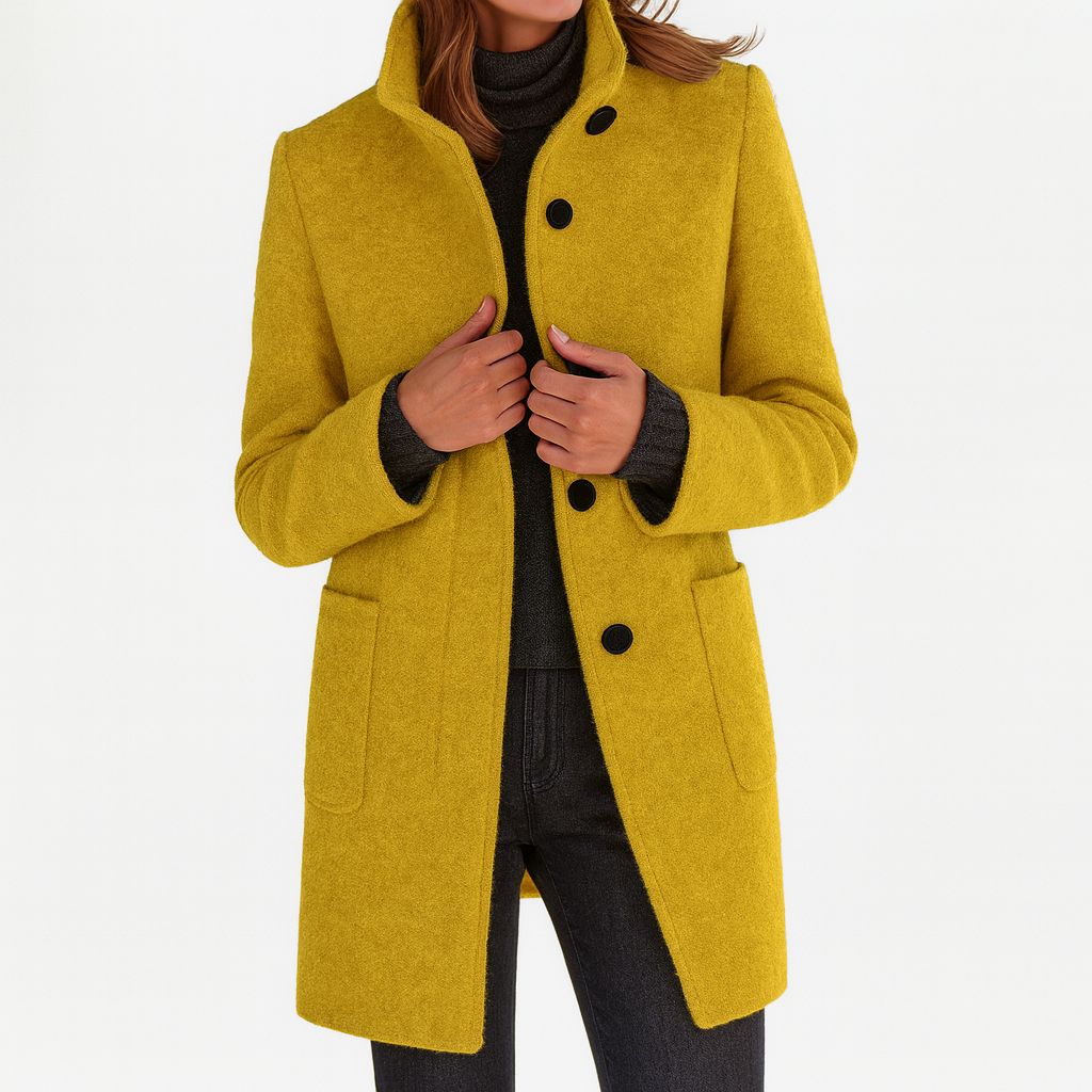 Livia | Women's Coat with High Collar