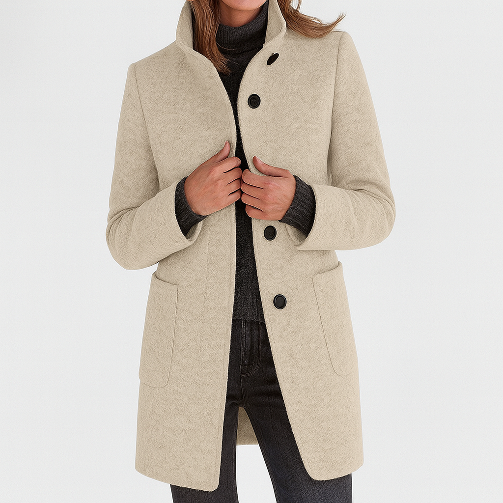Livia | Women's Coat with High Collar
