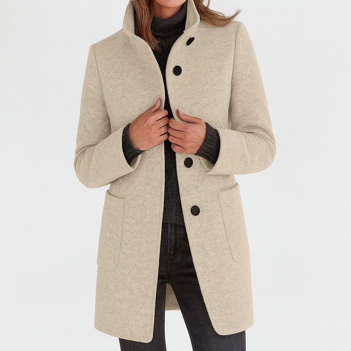 Livia | Women's Coat with High Collar