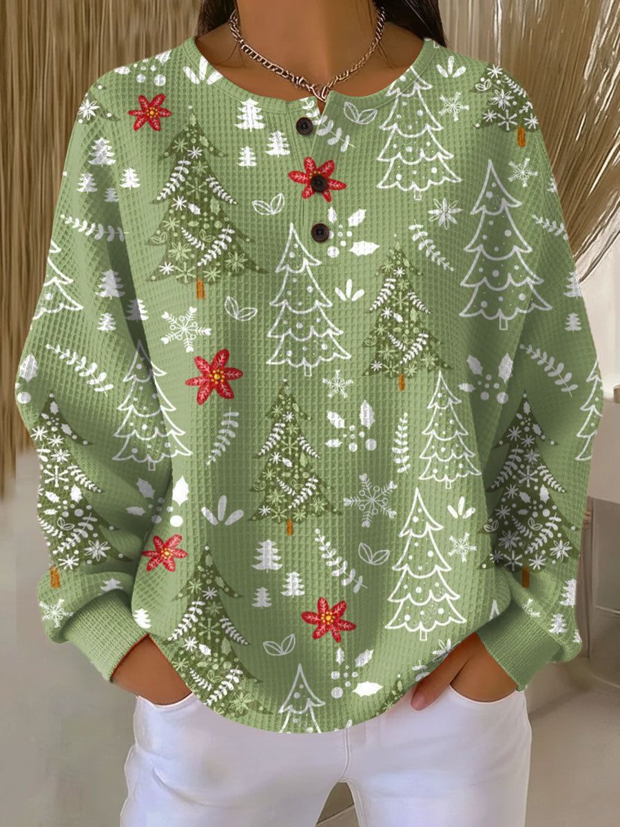 Ingrid™ - Christmas Tree Motif Pullover
