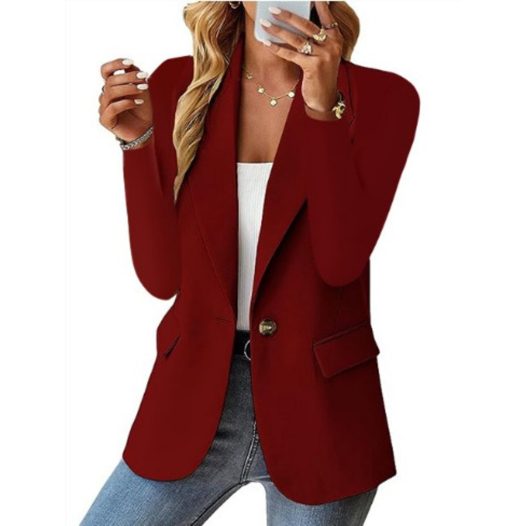 Elegant Women's Blazer – Classic Tailored Fit, Lightweight