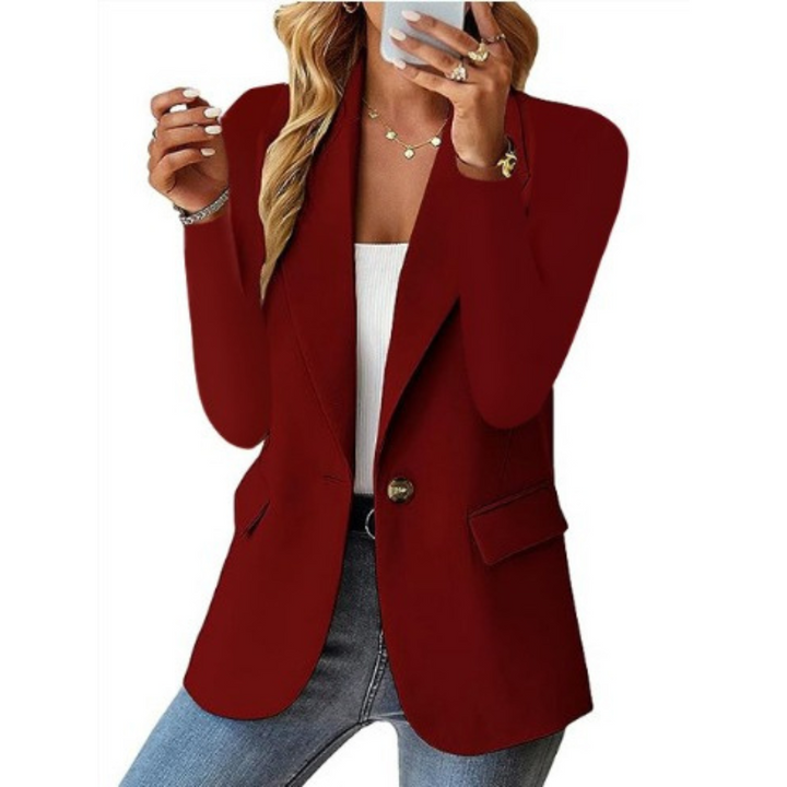 Elegant Women's Blazer – Classic Tailored Fit, Lightweight