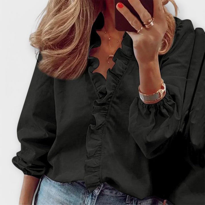 Amie – Elegant Ruffle Blouse