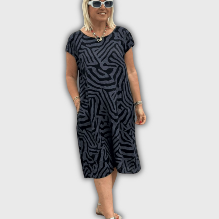 Camille - Summer Dress with Round Neckline