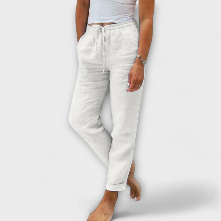 Stacy – Lightweight Linen Trousers