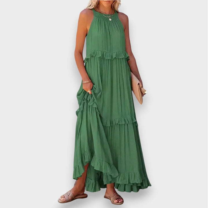 Alina | Sleeveless Dress with Ruffle Detail