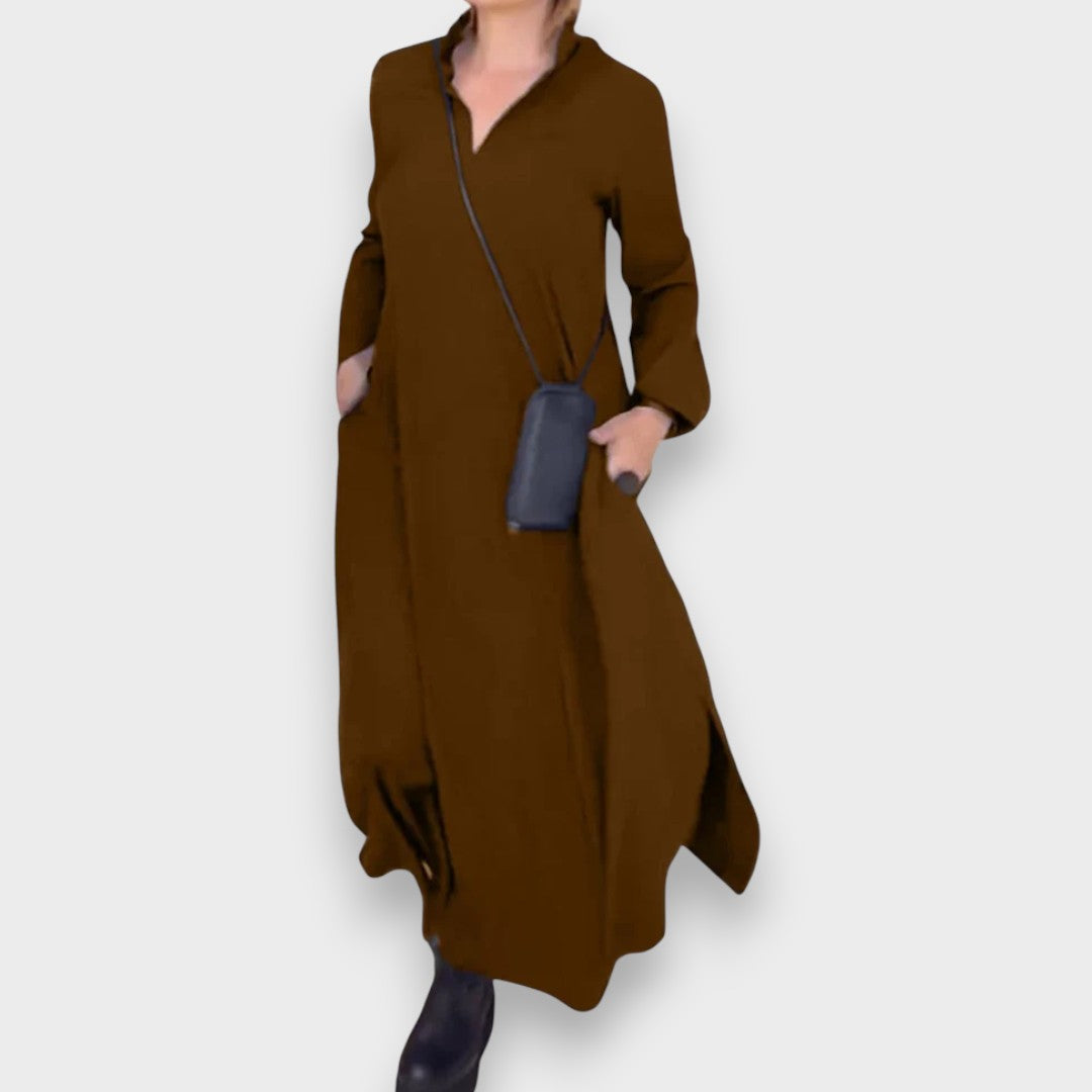 Cécile | Long Dress with Side Slits