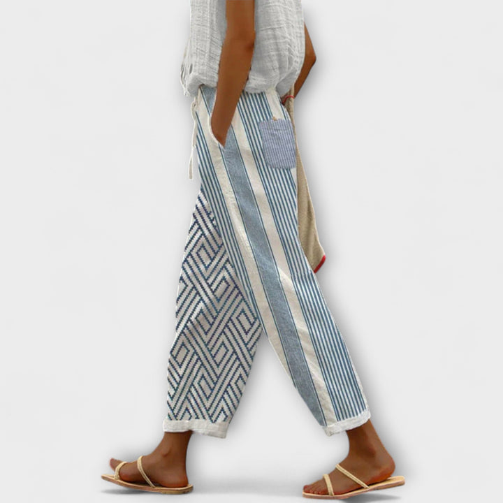 Airish – Characteristically Printed Casual Button Trousers